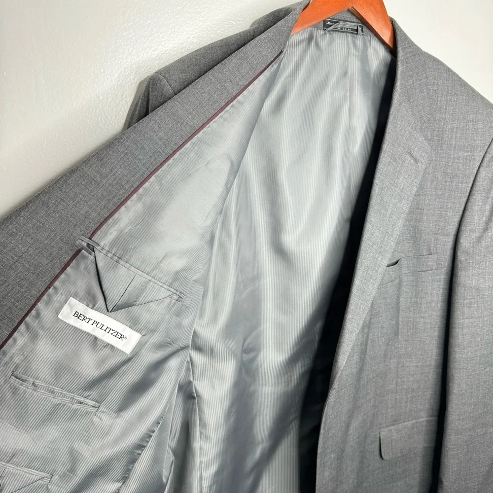 Bert Pulitzer 100% Worsted Wool Blazer Size 48R‎